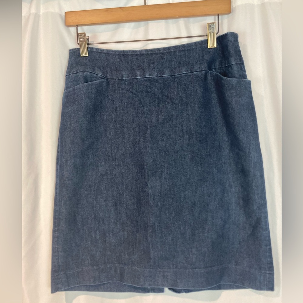 Halogen Denim Pencil Skirt